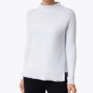 Kinross Grey Garter Stitch Cotton Sweater